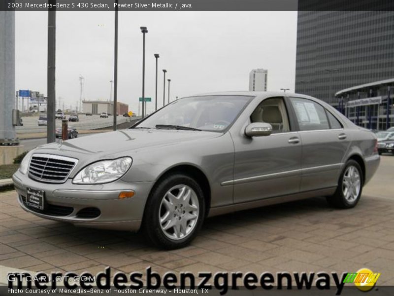 Pewter Silver Metallic / Java 2003 Mercedes-Benz S 430 Sedan
