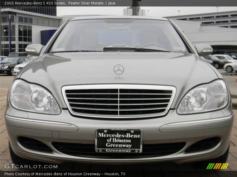 Pewter Silver Metallic / Java 2003 Mercedes-Benz S 430 Sedan