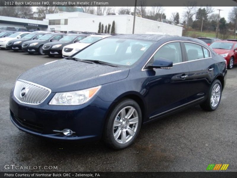 Midnight Blue Metallic / Titanium 2012 Buick LaCrosse FWD