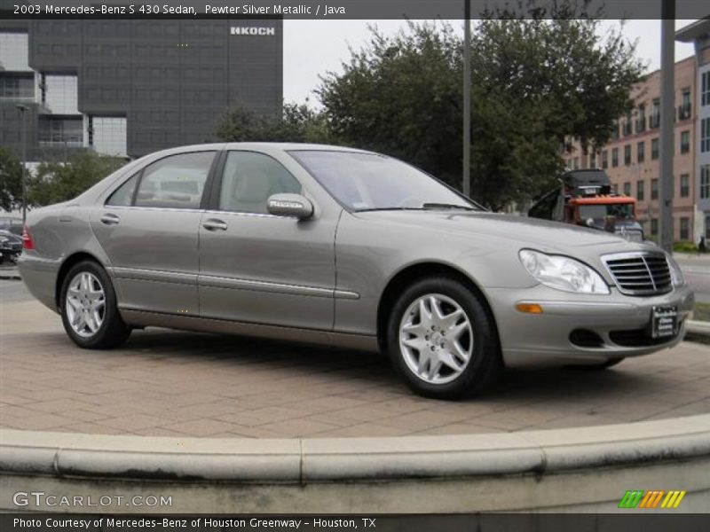 Pewter Silver Metallic / Java 2003 Mercedes-Benz S 430 Sedan