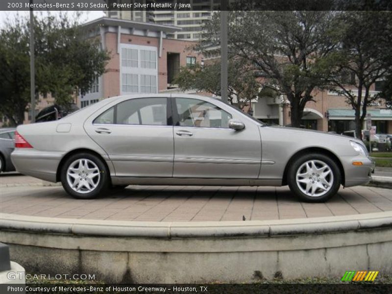 Pewter Silver Metallic / Java 2003 Mercedes-Benz S 430 Sedan