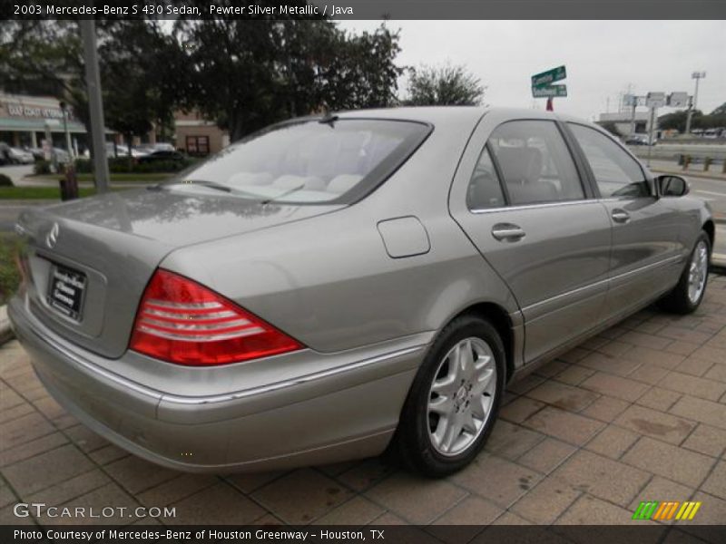 Pewter Silver Metallic / Java 2003 Mercedes-Benz S 430 Sedan