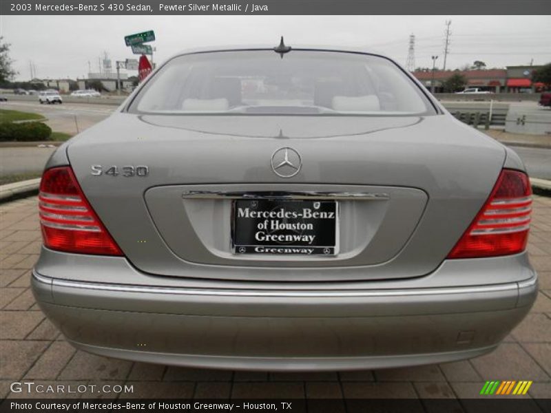 Pewter Silver Metallic / Java 2003 Mercedes-Benz S 430 Sedan