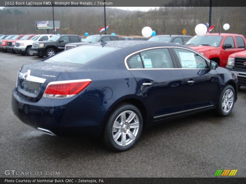 Midnight Blue Metallic / Titanium 2012 Buick LaCrosse FWD