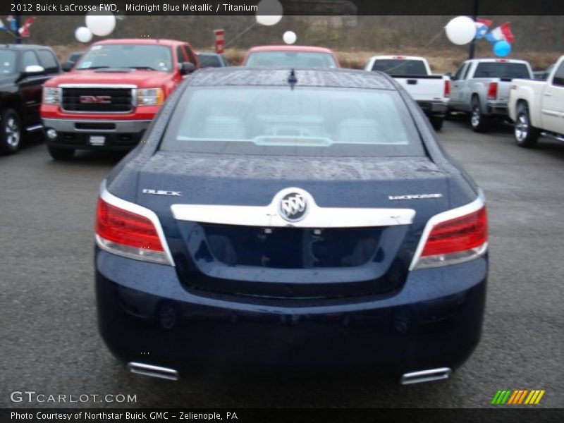Midnight Blue Metallic / Titanium 2012 Buick LaCrosse FWD