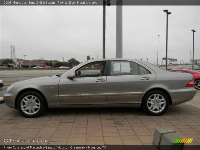 Pewter Silver Metallic / Java 2003 Mercedes-Benz S 430 Sedan