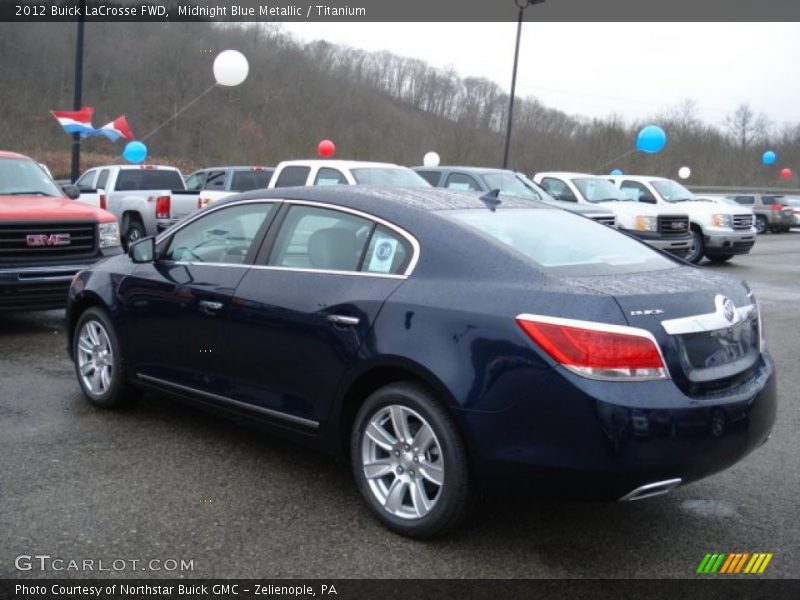 Midnight Blue Metallic / Titanium 2012 Buick LaCrosse FWD