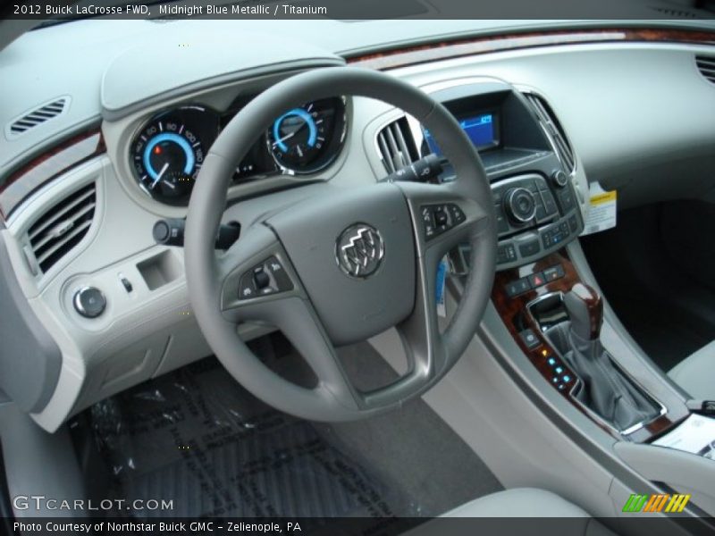 Midnight Blue Metallic / Titanium 2012 Buick LaCrosse FWD