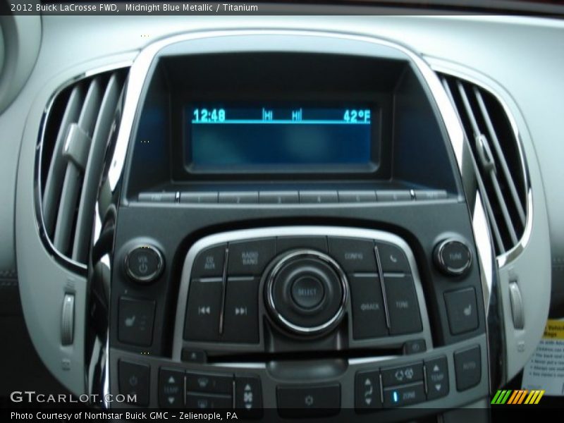 Midnight Blue Metallic / Titanium 2012 Buick LaCrosse FWD