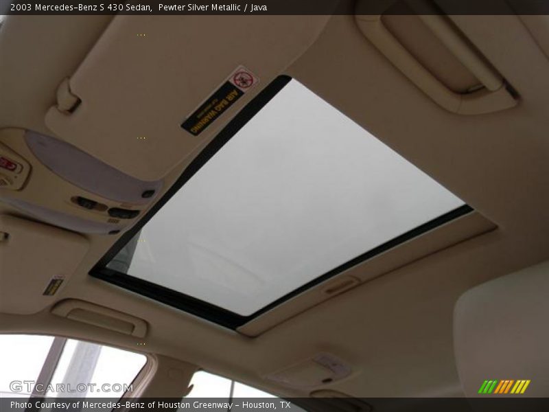 Pewter Silver Metallic / Java 2003 Mercedes-Benz S 430 Sedan