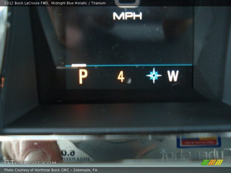 Midnight Blue Metallic / Titanium 2012 Buick LaCrosse FWD
