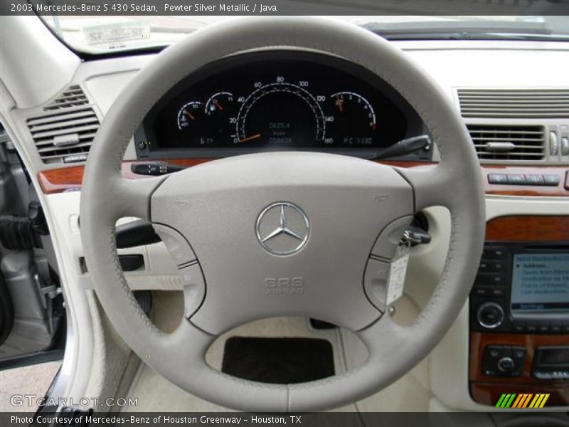 Pewter Silver Metallic / Java 2003 Mercedes-Benz S 430 Sedan