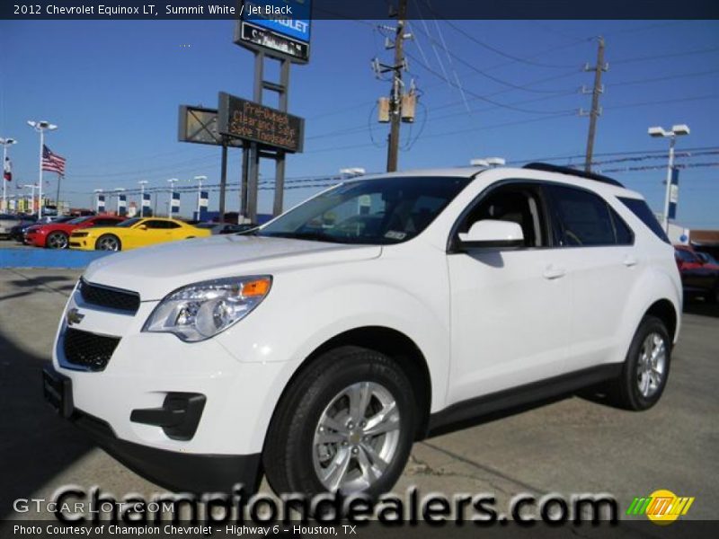 Summit White / Jet Black 2012 Chevrolet Equinox LT