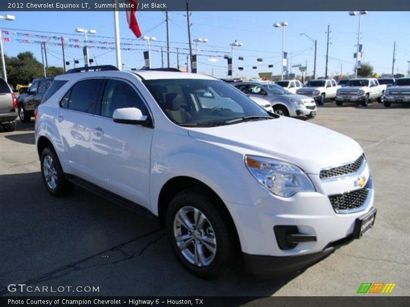 Summit White / Jet Black 2012 Chevrolet Equinox LT