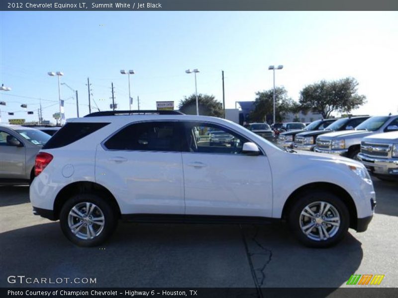 Summit White / Jet Black 2012 Chevrolet Equinox LT