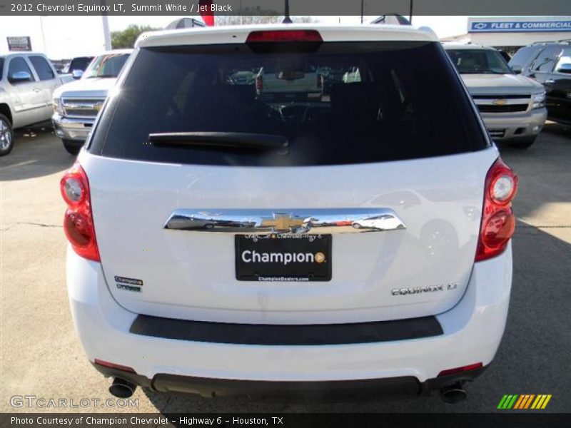 Summit White / Jet Black 2012 Chevrolet Equinox LT