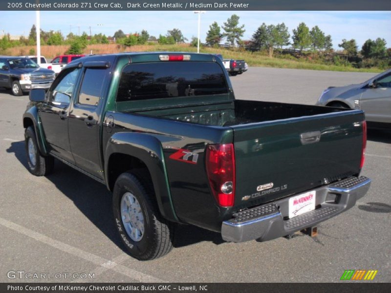 Dark Green Metallic / Medium Dark Pewter 2005 Chevrolet Colorado Z71 Crew Cab
