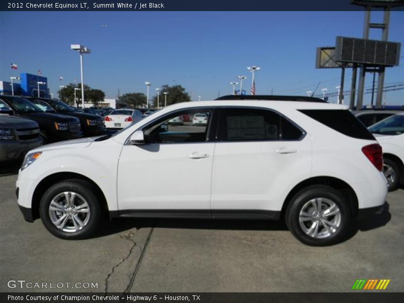 Summit White / Jet Black 2012 Chevrolet Equinox LT