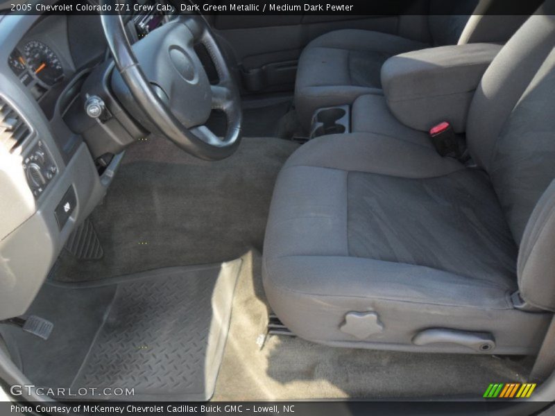 Dark Green Metallic / Medium Dark Pewter 2005 Chevrolet Colorado Z71 Crew Cab