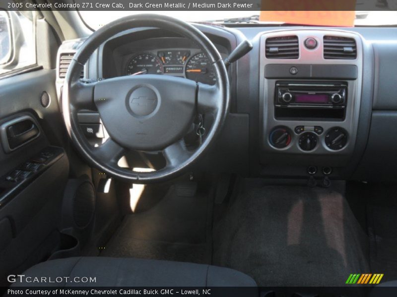 Dark Green Metallic / Medium Dark Pewter 2005 Chevrolet Colorado Z71 Crew Cab