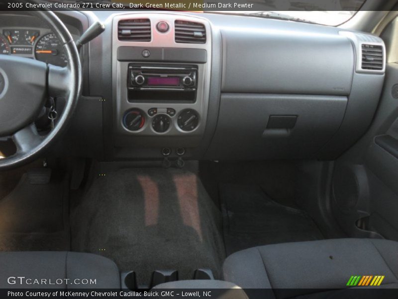 Dark Green Metallic / Medium Dark Pewter 2005 Chevrolet Colorado Z71 Crew Cab
