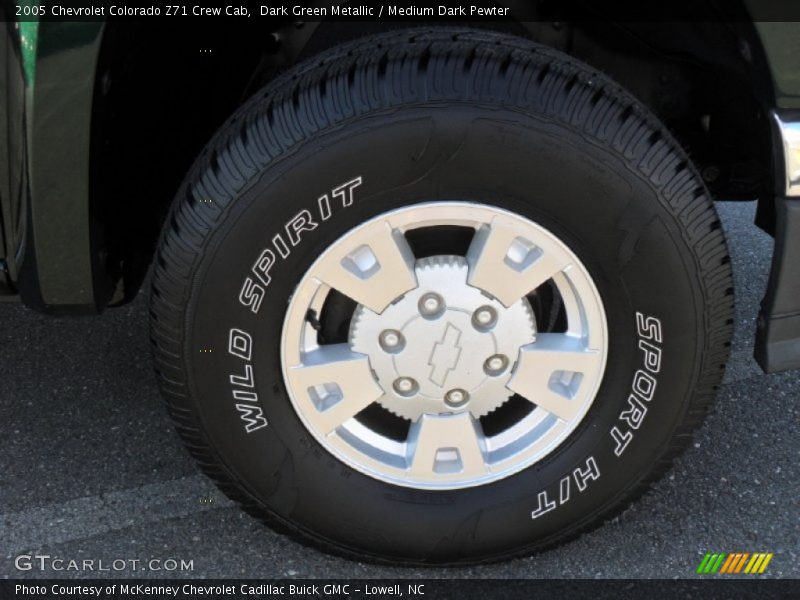 Dark Green Metallic / Medium Dark Pewter 2005 Chevrolet Colorado Z71 Crew Cab