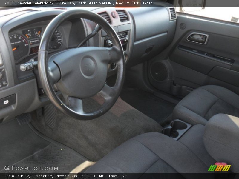 Dark Green Metallic / Medium Dark Pewter 2005 Chevrolet Colorado Z71 Crew Cab