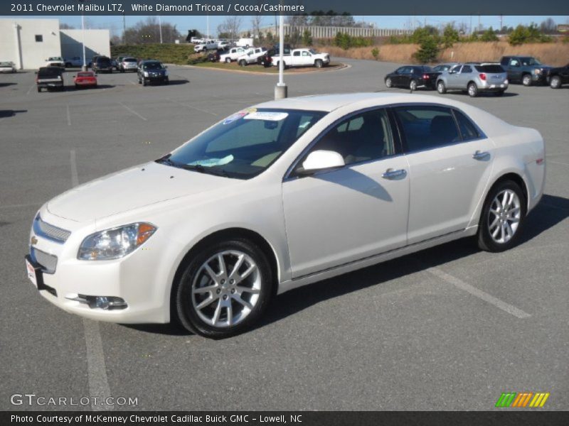 White Diamond Tricoat / Cocoa/Cashmere 2011 Chevrolet Malibu LTZ