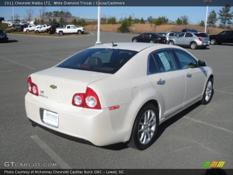 White Diamond Tricoat / Cocoa/Cashmere 2011 Chevrolet Malibu LTZ