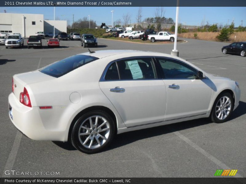 White Diamond Tricoat / Cocoa/Cashmere 2011 Chevrolet Malibu LTZ