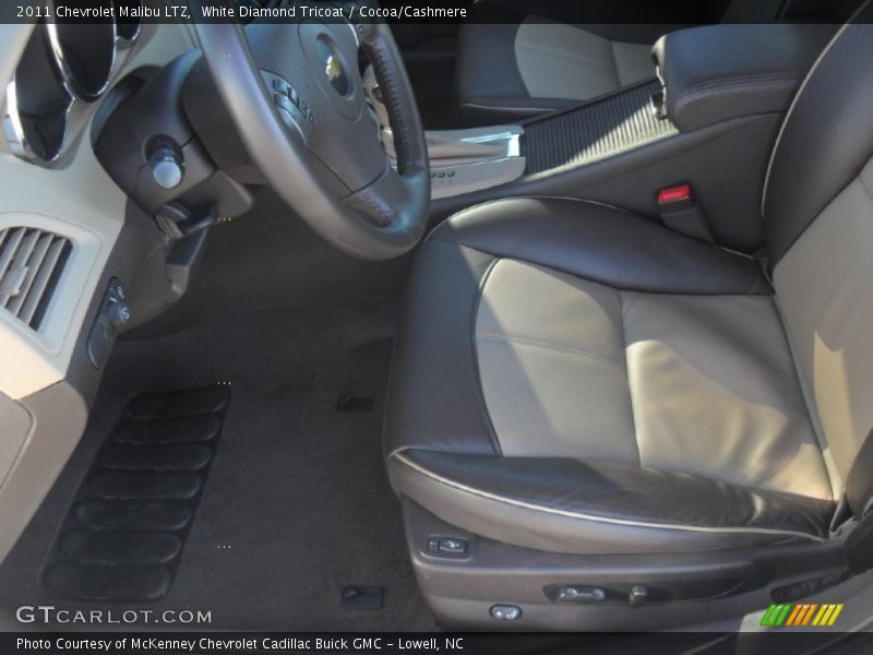 White Diamond Tricoat / Cocoa/Cashmere 2011 Chevrolet Malibu LTZ
