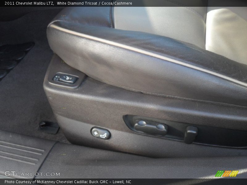 White Diamond Tricoat / Cocoa/Cashmere 2011 Chevrolet Malibu LTZ