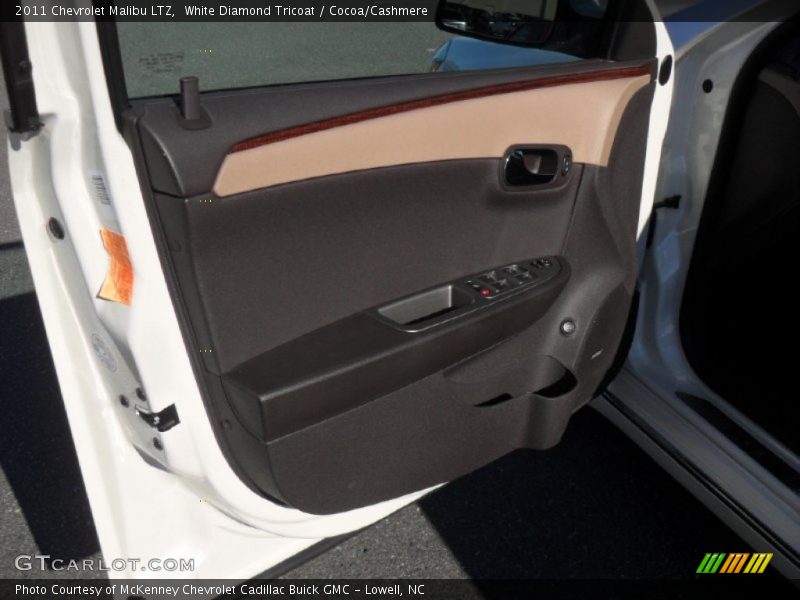 White Diamond Tricoat / Cocoa/Cashmere 2011 Chevrolet Malibu LTZ
