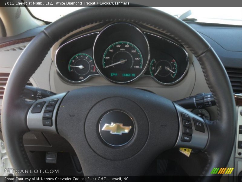 White Diamond Tricoat / Cocoa/Cashmere 2011 Chevrolet Malibu LTZ