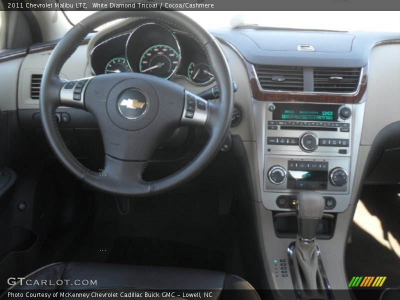 White Diamond Tricoat / Cocoa/Cashmere 2011 Chevrolet Malibu LTZ