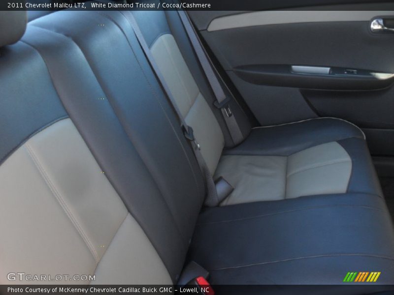 White Diamond Tricoat / Cocoa/Cashmere 2011 Chevrolet Malibu LTZ