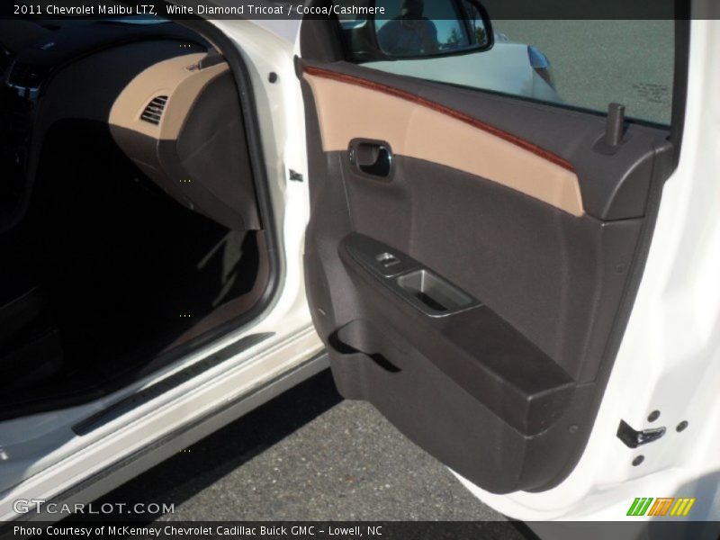 White Diamond Tricoat / Cocoa/Cashmere 2011 Chevrolet Malibu LTZ