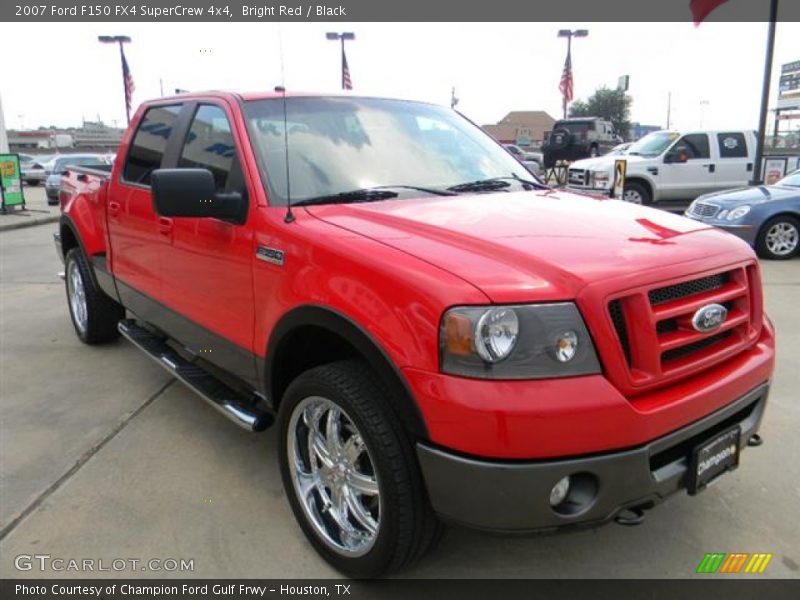 Bright Red / Black 2007 Ford F150 FX4 SuperCrew 4x4