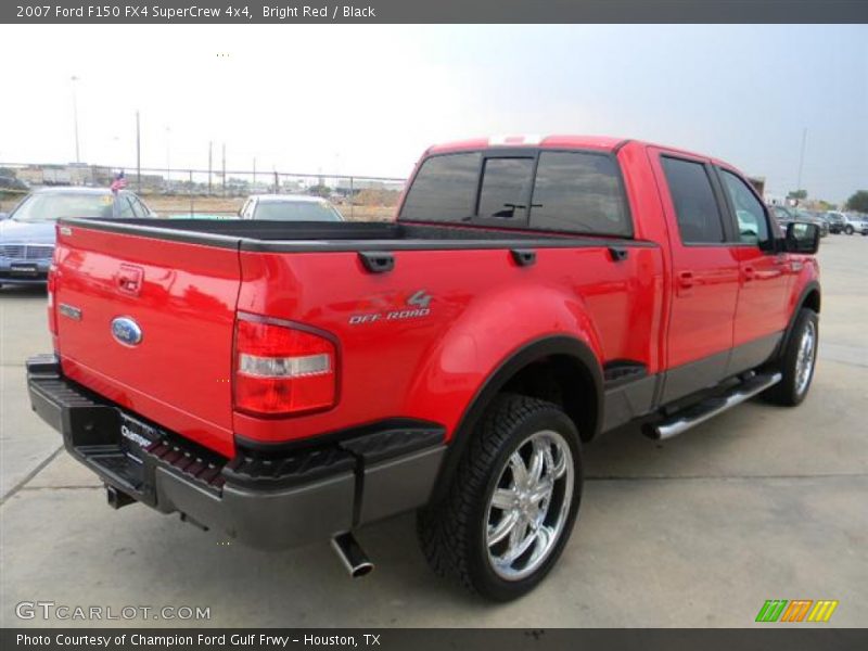 Bright Red / Black 2007 Ford F150 FX4 SuperCrew 4x4