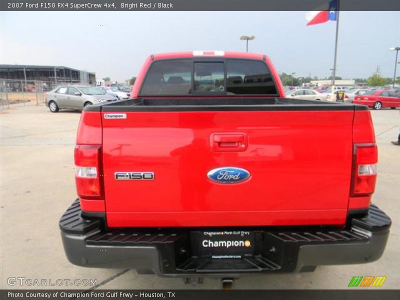Bright Red / Black 2007 Ford F150 FX4 SuperCrew 4x4