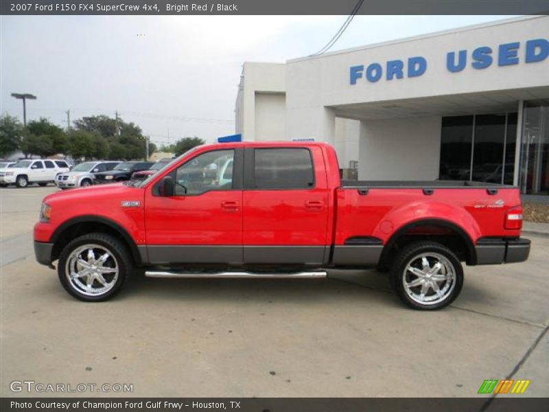 Bright Red / Black 2007 Ford F150 FX4 SuperCrew 4x4