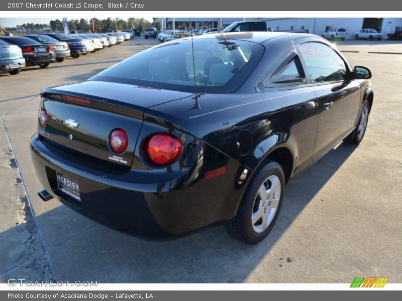 Black / Gray 2007 Chevrolet Cobalt LS Coupe