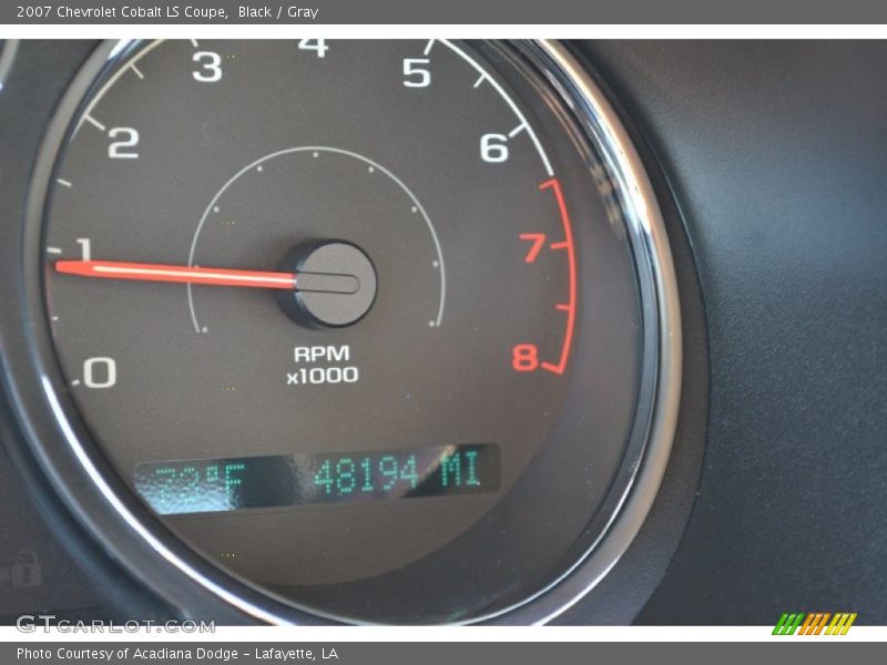 Black / Gray 2007 Chevrolet Cobalt LS Coupe