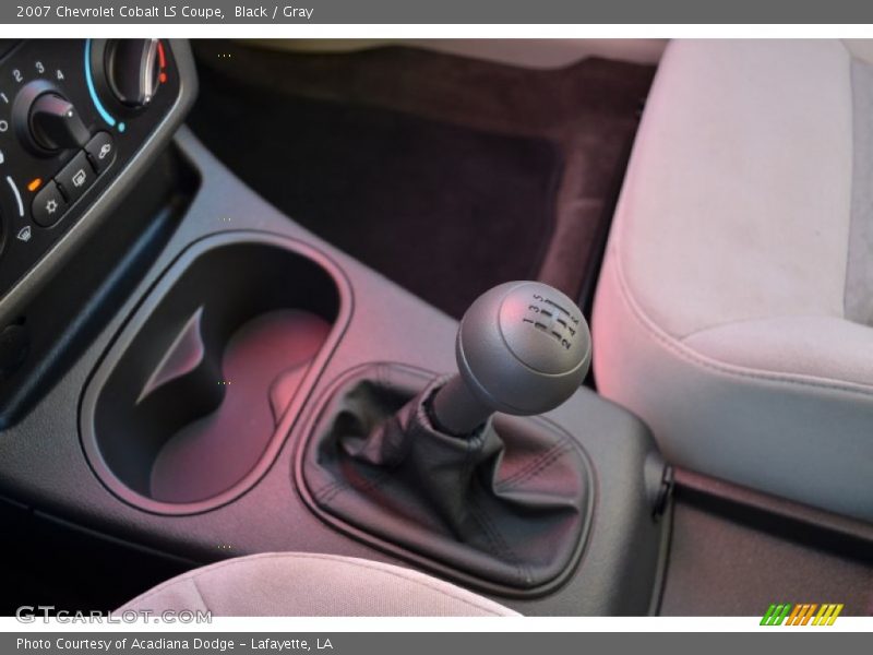 Black / Gray 2007 Chevrolet Cobalt LS Coupe