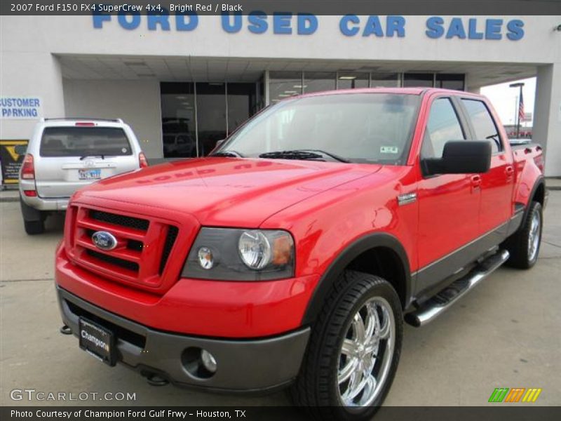 Bright Red / Black 2007 Ford F150 FX4 SuperCrew 4x4