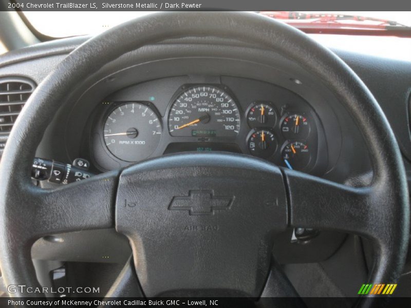 Silverstone Metallic / Dark Pewter 2004 Chevrolet TrailBlazer LS