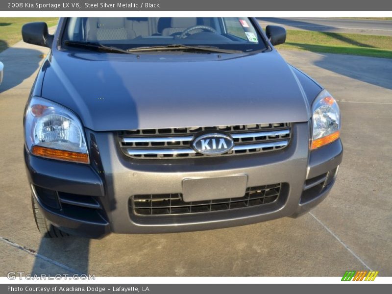 Steel Silver Metallic / Black 2008 Kia Sportage LX V6