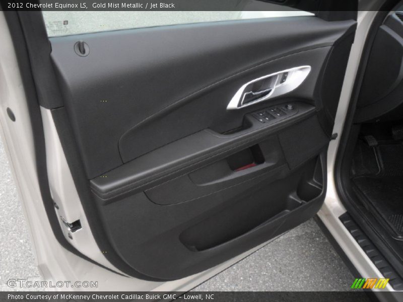 Gold Mist Metallic / Jet Black 2012 Chevrolet Equinox LS