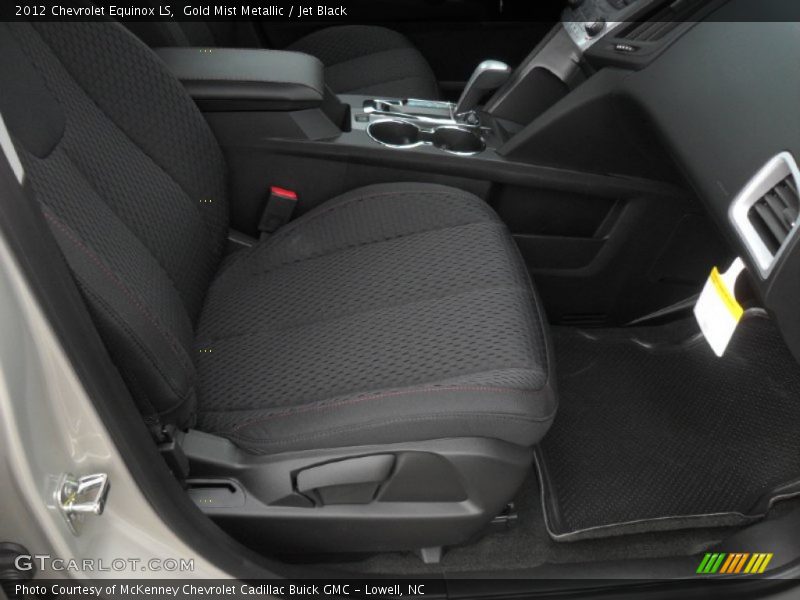 Gold Mist Metallic / Jet Black 2012 Chevrolet Equinox LS