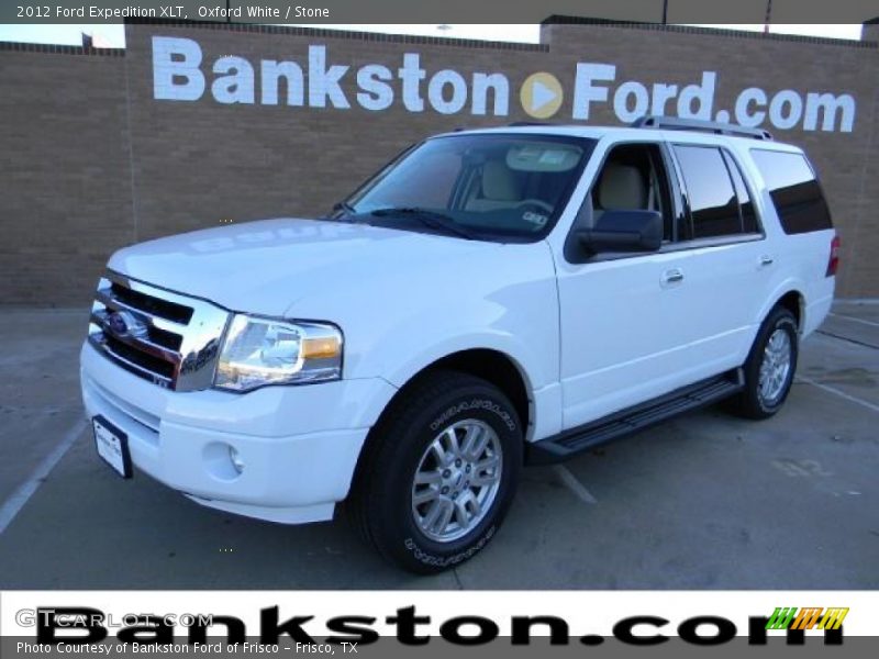 Oxford White / Stone 2012 Ford Expedition XLT
